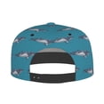 thumbnail image 4 of Daiia Cartoon Whale print Flat Bill Hats Flat Brim Trucker Cap Baseball Cap Adjustable Classic Low Profile Hat Unconstructed Plain Cap, 4 of 9