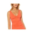 thumbnail image 3 of BLEU Women's Coral Stretch U-Wire Removable Cups Shirred Deep V Neck Adjustable Tankini Swimsuit Top 14, 3 of 4