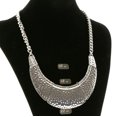 thumbnail image 2 of Mi Amore Silver-Tone Bib Style Necklace With Matching Dangle Earrings TMN302, 2 of 3