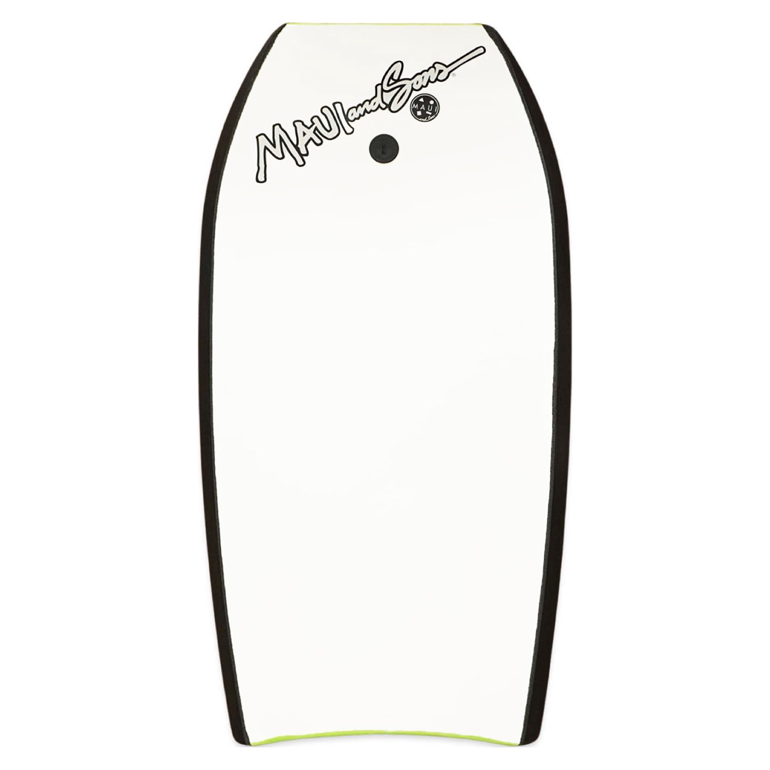 (2 pack) Maui and Sons 42 inch Lightweight Slick Bottom BodyBoard Surfing W/Wrist Leash EPS Core Boarding Blue