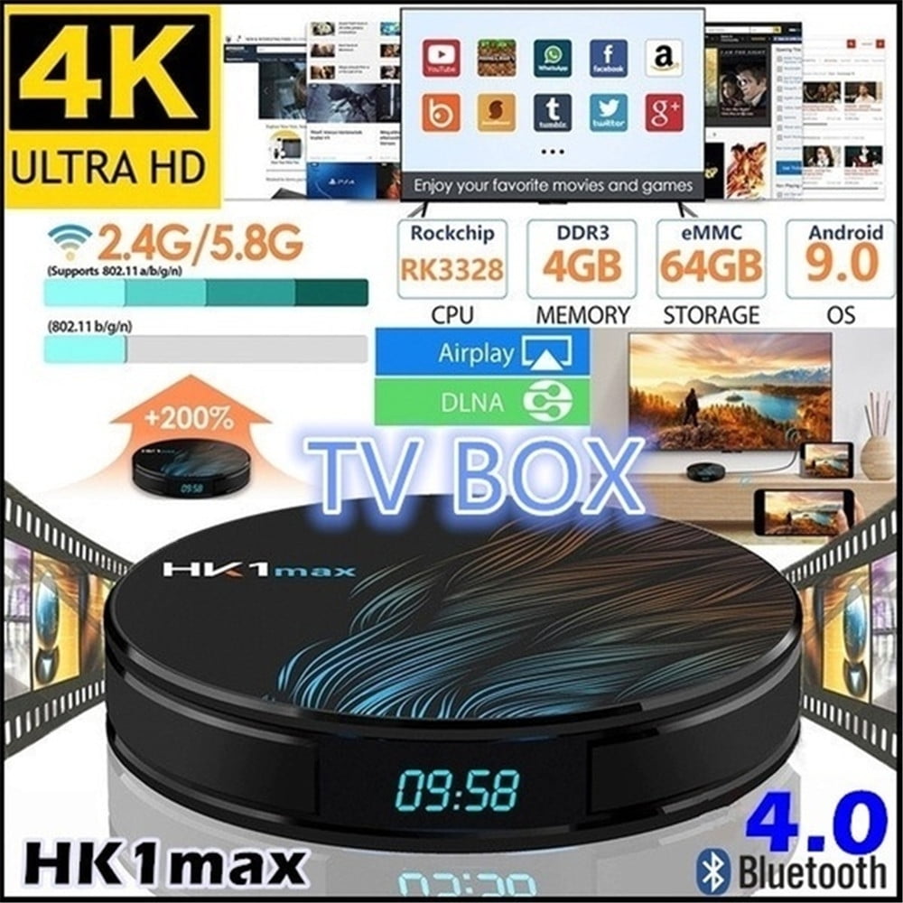 Ready Player One Streaming Canada HK1 Max Smart TV Box Android 9.0 4GB 128GB 64GB 32GB Rockchip 4K Wifi