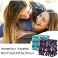 thumbnail image 5 of Best Friend Blanket Birthday Gifts with Loving Messages | Luxurious Friends Blanket for Best Friend Birthday Gifts for Women | Snuggly Soft Fleece Blanket 50" X 60" (Sherpa Fleece, Purple), 5 of 5