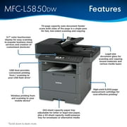 Brother MFC-L5850DW Monochrome Laser All-In-One Printer, Copier, Scanner, Fax