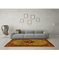 thumbnail image 3 of Ahgly Company Machine Washable Indoor Rectangle Persian Yellow Traditional Area Rugs, 3' x 5', 3 of 4
