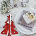 thumbnail image 4 of 12 Pcs Christmas Silverware Holders Set Xmas Table Decorations Christmas Tree Cutlery Holders Pockets, 4 of 5