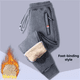 thumbnail image 1 of Pantalones deportivos holgados con cremallera y bolsillo de tres colores para hombre, informales, cálidos y gruesos, para otoño e invierno, 1 of 4