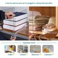 thumbnail image 5 of Multi-Functional Organizer for Closet and Kitchen, Crystal-Clear Acrylic Bookshelf Dividers with Easy Adjustment, Customizable Cubby Size for Storage Shelf (Pack Of 4), 5 of 5