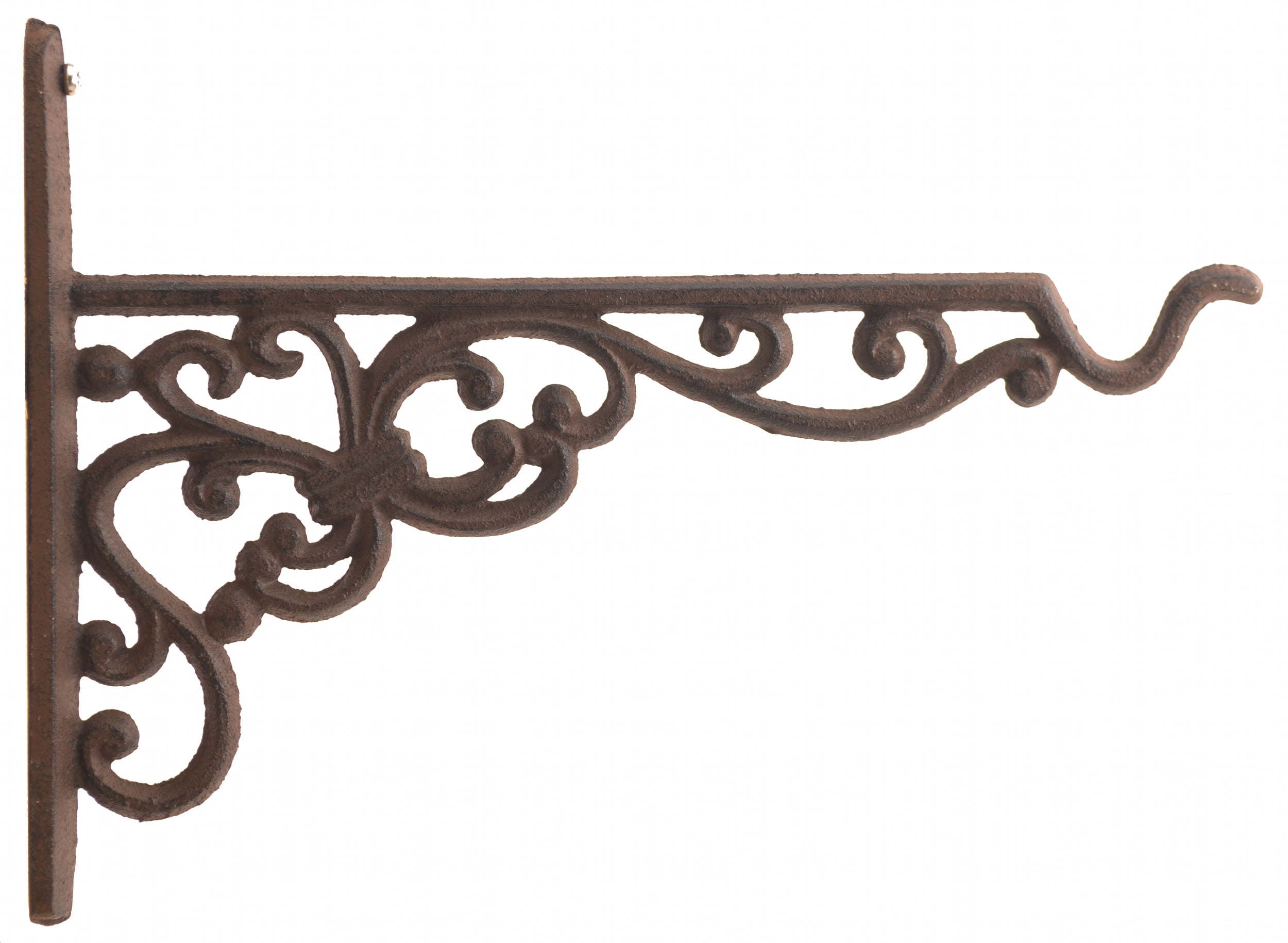Cast Iron Butterfly Plant Hanger Rustic Brown Wall Mount 