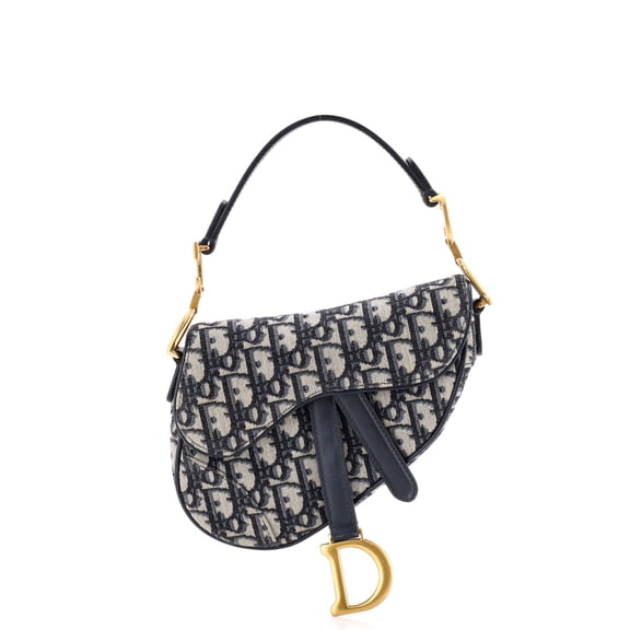 Pre-Owned Saddle Handbag Oblique Canvas Mini By Rebag