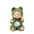 thumbnail image 2 of Moonsky Plush Reborn Sleeping Doll Mini Simulation Realistic Doll for Decoration Gift, 2 of 7