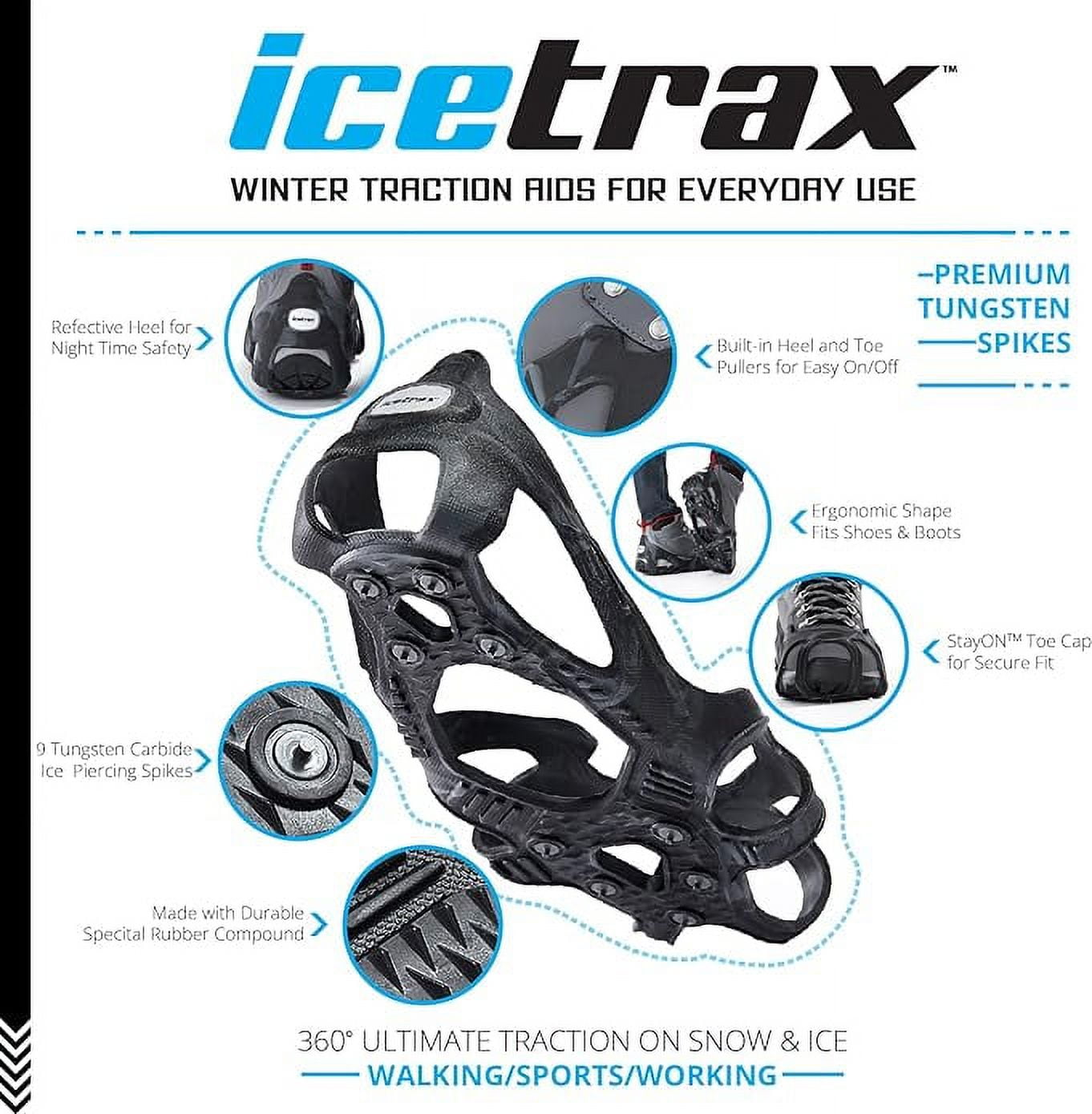 ICETRAX V3 Crampons à glace en tungstène avec sangles - Pack combiné d –  Deals By Smart Sales Co.