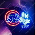 thumbnail image 3 of Queen Sense 24"x20" For Chicagos Sports League Cubs Walking Bear Old Style Beer LED Sign Light Neon Signs With Dimmer Party Home Wall Decor Lights W124OSBCCWB-XLED, 3 of 4