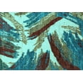 thumbnail image 1 of Ahgly Company Indoor Rectangle Abstract Light Blue Modern Area Rugs, 6' x 9', 1 of 4
