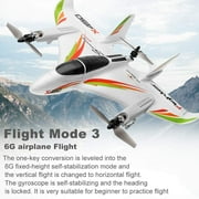 Bruce&Shark RC Airplane WLtoys XK X450, 2.4G Remote Control Plane 6 Channel Brushless Motor Aircraft, Vertical Takeoff LED RC Glider Fixed Wing Plane RTF For Adult Child Kid Teen