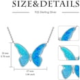 thumbnail image 5 of AOBOCO 925 Sterling Silver Butterfly Pendant Necklace with Opal Vintage Boho Victorian Style Jewelry Gifts for Women, 5 of 5