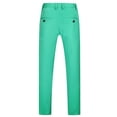 thumbnail image 6 of Keevoom Mens Dress Pants Slim Stretch Casual Dress Pant Green, 6 of 6