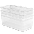 thumbnail image 7 of Sorbus 4-Pack Black Plastic Stackable Food Storage Containers, 7 of 7