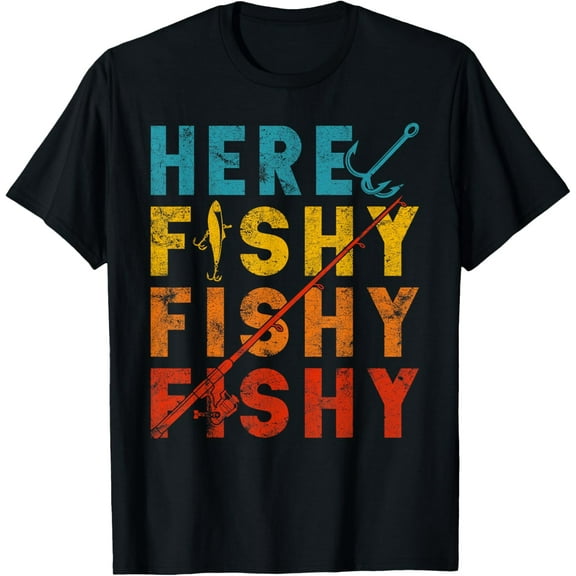 Fisher Fish Fishermen Bait Fishing Rod Boys Girls Bass T-Shirt