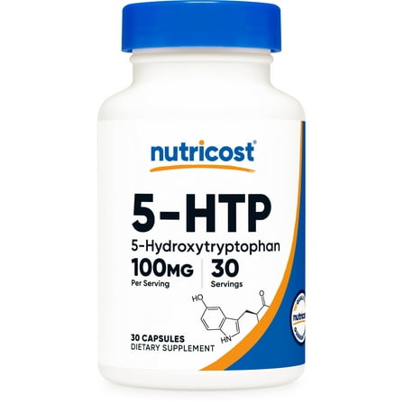 Nutricost 5-HTP Capsules (100mg Per Serving, 30 Capsules) | Tryptophan Derivative Amino Acid Supplement for Men and Women