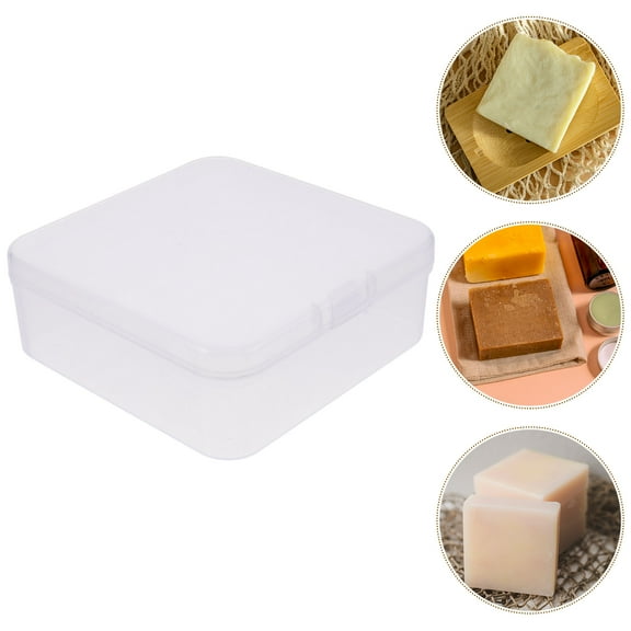 DECORNIJIA Reusable Soap Box Square 10Pcs 3.7X3.7X1.4In