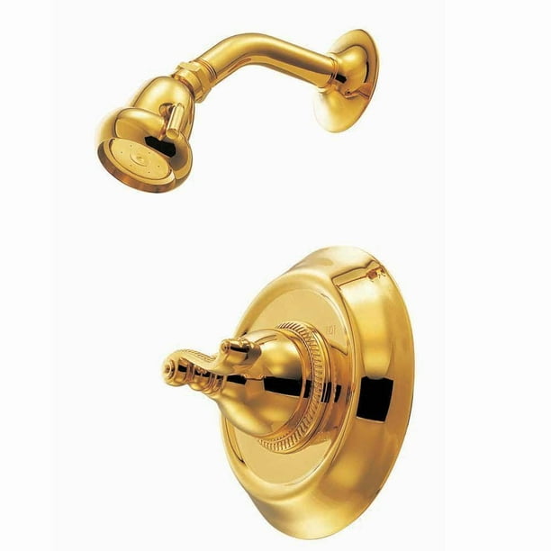 Pegasus 5000 Series 1Handle Shower Faucet in Polished Brass Walmart