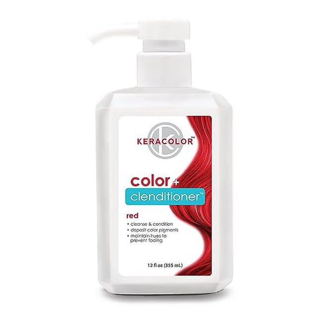 Tinte Para el Cabello ROJO KERACOLOR Clenditioner Tinte Semipermanente 355 ml