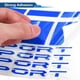 thumbnail image 5 of 1 Juego de Tiras de Decal Cuadradas para Rines Reflectantes Calcomanías Azules PET, 5 of 6