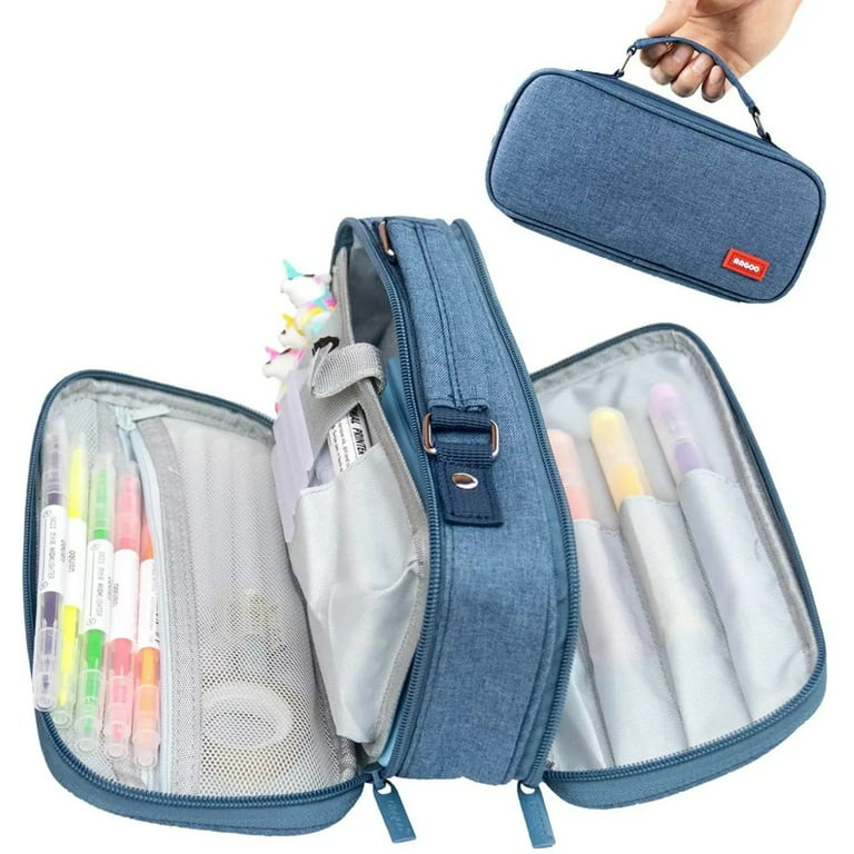 Dropship Large Capacity Pencil Case: Portable Handheld Pen Bag For  Students, Teenagers, And Adults - Perfect School And Office Organizer Gift!  to Sell Online at a Lower Price