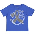 thumbnail image 3 of Inktastic Love, Care, Cure Parkinson's Awareness with Gray Ribbon Boys or Girls Toddler T-Shirt, 3 of 5