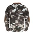 thumbnail image 5 of Men's Fashion Casual Half Zip Camouflage Sweatshirt, Loose Fit Long Sleeve Hoodie, Military Style Streetwear for Outdoor, Christmas, Fall Winter, Hiking and Camp,Brown,3XL, 5 of 7