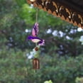 thumbnail image 2 of 3D Stereoscopic Hummingbird Resin Wind Chime Metal Pendant: Vividly Colorful Wind Chime Decoration With Exquisite And Lifelike Hummingbird Design, 2 of 4