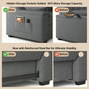 Sofa Bed, Lofka 70 Convertible 3-in-1 Sleeper Sofa Bed for Living Room and Small Space,Dark Grey