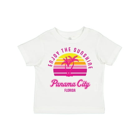 

Inktastic Summer Enjoy the Sunshine Panama City Florida in Pink Gift Toddler Boy or Toddler Girl T-Shirt