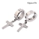 thumbnail image 4 of Qarigey 5 pares de pendientes cruzados pendientes de gota exquisitos Clip de oreja para fiestas de Navidad Día de San Valentín fiestas de Ropa, zapatos y accesorios Miscelánea tipo 7, 4 of 6