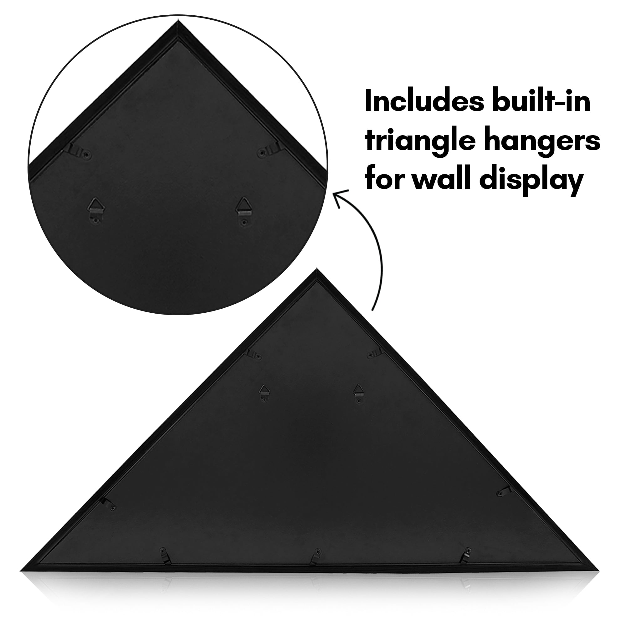 Americanflat 5x9.5 Picture Frame Large Flag Display Case Fits Folded Burial Flags Silhouette Box Wall - Black