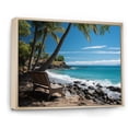 thumbnail image 2 of Designart "Finding Paradise in the Caribbean I" Nautical & Beach Floater Framed Wall Art Print, 2 of 7