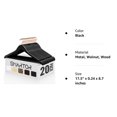 thumbnail image 3 of ACSTEP Wooden Hangers 20 Pack, Wood Pants Skirt Suit Shirt Clothes Hangers, Black, 3 of 8