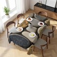 thumbnail image 3 of Stones Table Cloth Waterproof Tablecloths, Gravel Rock Cobblestone Natural Pattern Art Tablecloth Dining Table Cover for Kitchen Party Tabletop Outdoor, Rectangle Tablecloth 60x120 Inch, 3 of 9