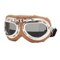 thumbnail image 2 of Gafas de motocicleta a prueba de polvo, antivaho, a prueba de arena, resistencia al impacto, gafas de montar vintage para montañismo, ciclismo, senderismo, marco amarillo con lente gris, 2 of 10