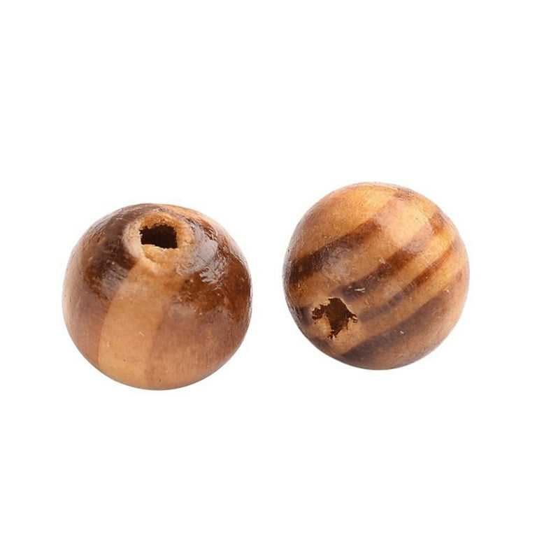 Cousin DIY Assorted Large Hole Natural Wood Beads 20MM & 30MM, Unisex, for  Adults, 656207147, 500g 