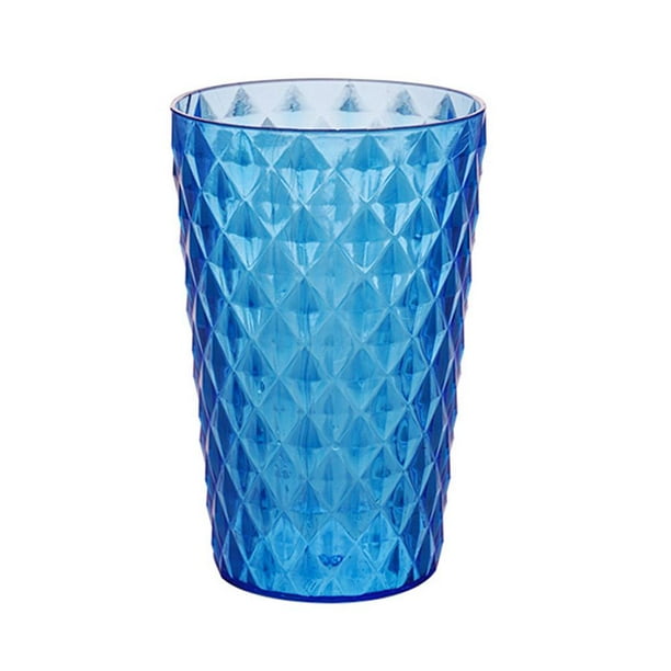 SHAPERME Vasos reutilizables de colores de 300 ml para adultos, vasos de plástico para agua y zumo para pícnics, aptos para uso alimentario y ecológicos, juego de 6 (blanco, morado, verde, azul, verde