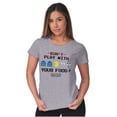 thumbnail image 4 of Retro PACMAN Dont Play With Your Food Women's Plus Size Shirt Brisco Brands 2X, 4 of 5