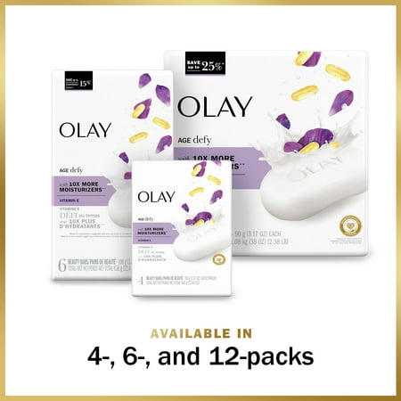 Olay Age Defying Bar Soap, Vitamin E and Vitamin B3, 3.75 oz, 8 Count
