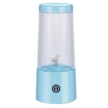 

350Ml Mini Portable Electric Fruit Juicer USB Rechargeable Smoothie Maker Blender Machine Fruit Cup Kitchen Mixer Blue