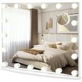 thumbnail image 1 of Costway Vanity Mirror w/ Lights 3 Color Lighting Modes Tabletop & Wall-Mounted, 1 of 10
