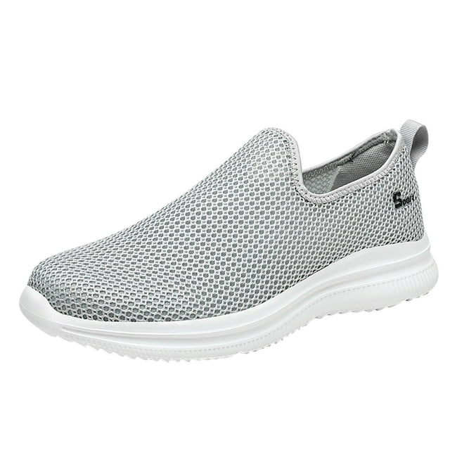Kcodviy Espadrilles d'Été pour Hommes en Maille Étagère à Chaussures pour Hommes Garde-Robe Respirante Plate Légère Confortable Étagère à Chaussures pour Hommes Décontractée