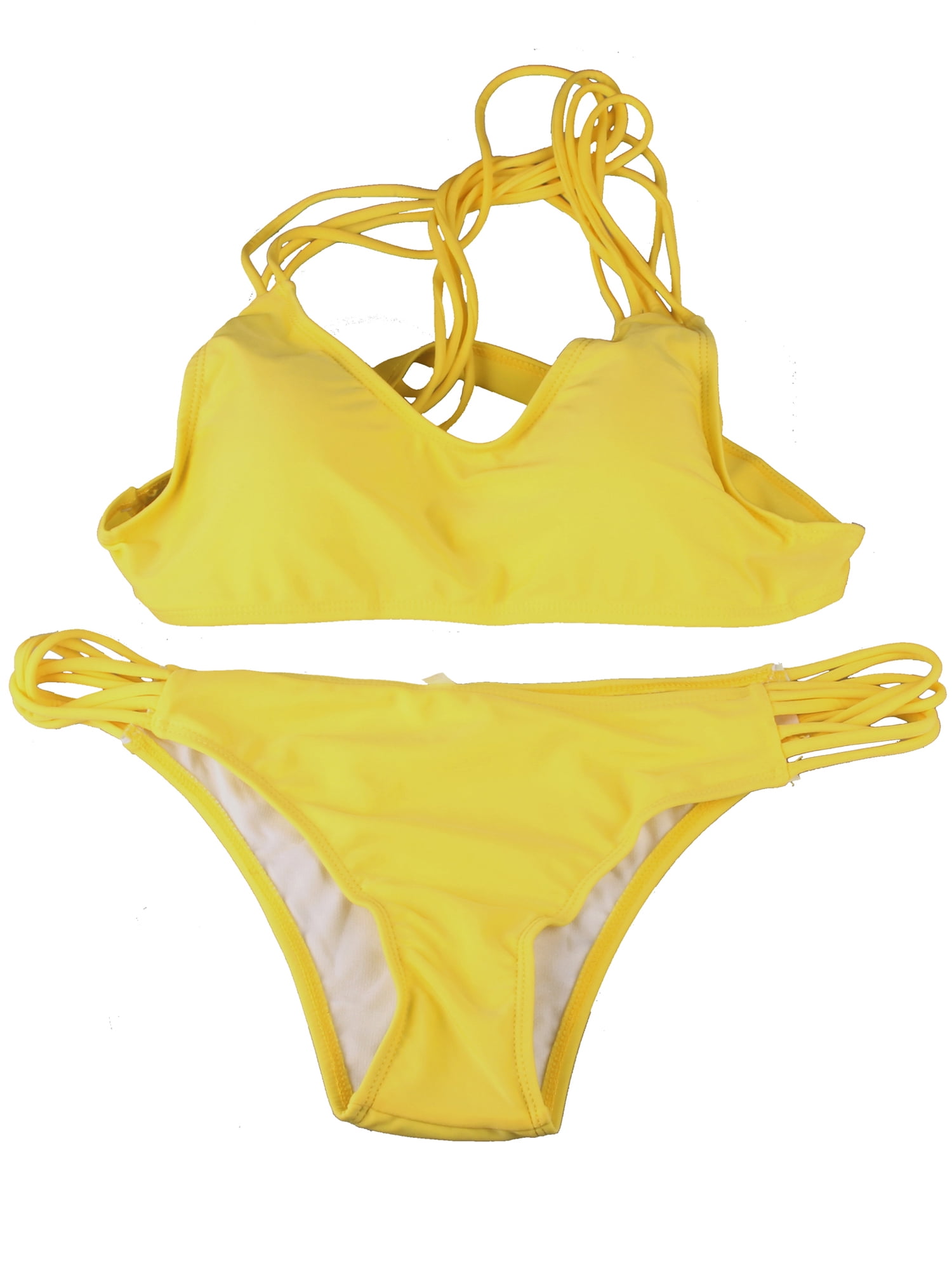 walmart yellow bathing suit