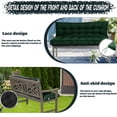 thumbnail image 3 of Replacement Cushions for Outdoor Swing, Swing Replacement Cushions Thicken 4" with Backrest, Waterproof Bench Cushions for Patio Furniture Porch Swing Cushions (Dark Green), 3 of 7