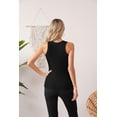 thumbnail image 4 of Camiseta sin mangas VICHYIE Summer Cami Basic negra para mujer, 4 of 7