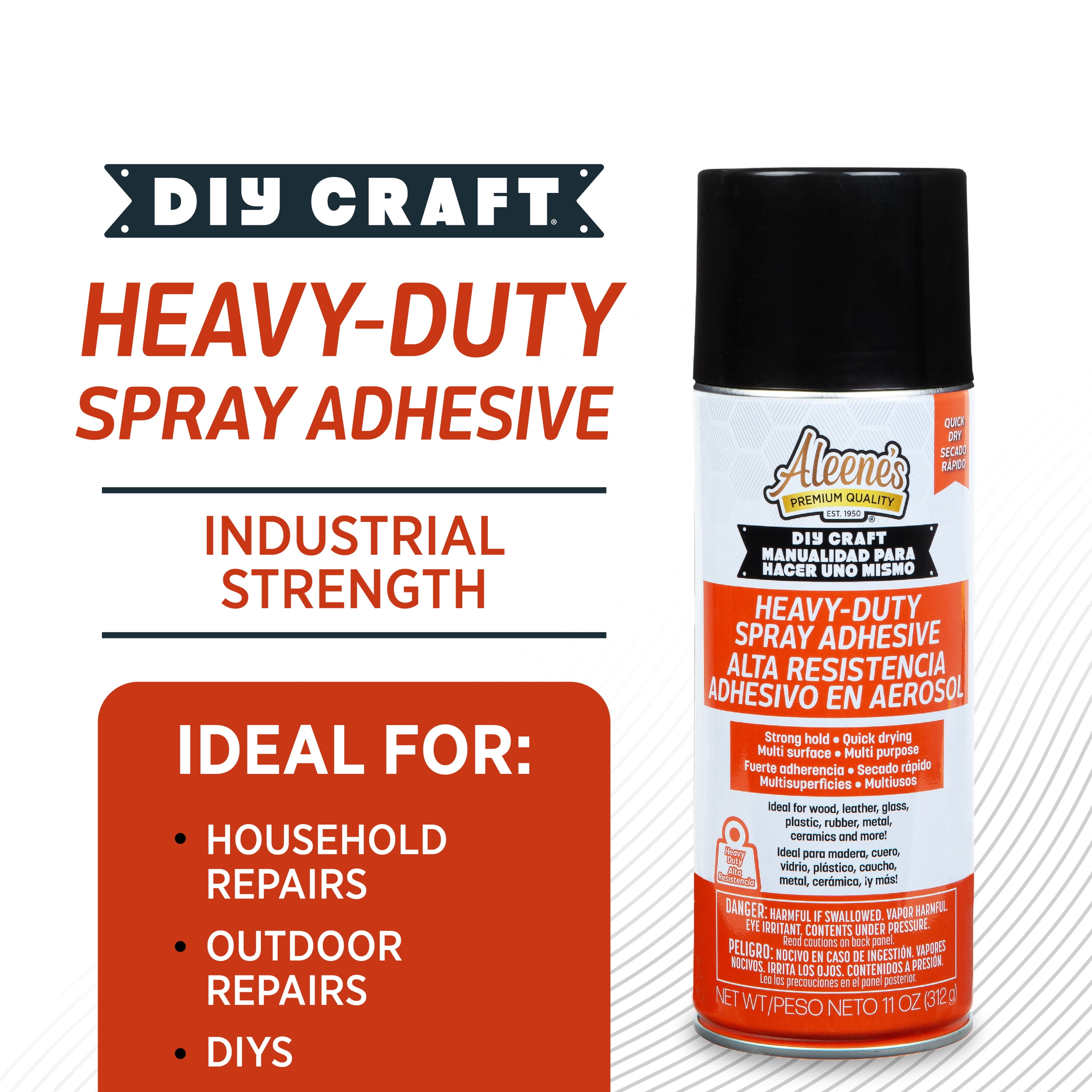 (3 pack) Aleene's DIY Craft Heavy-Duty Adhesive Spray 11 oz, Strong Hold